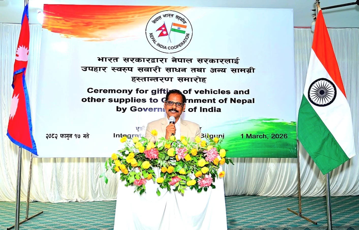 Gifting of fourth tranche of election-related assistance to Nepal